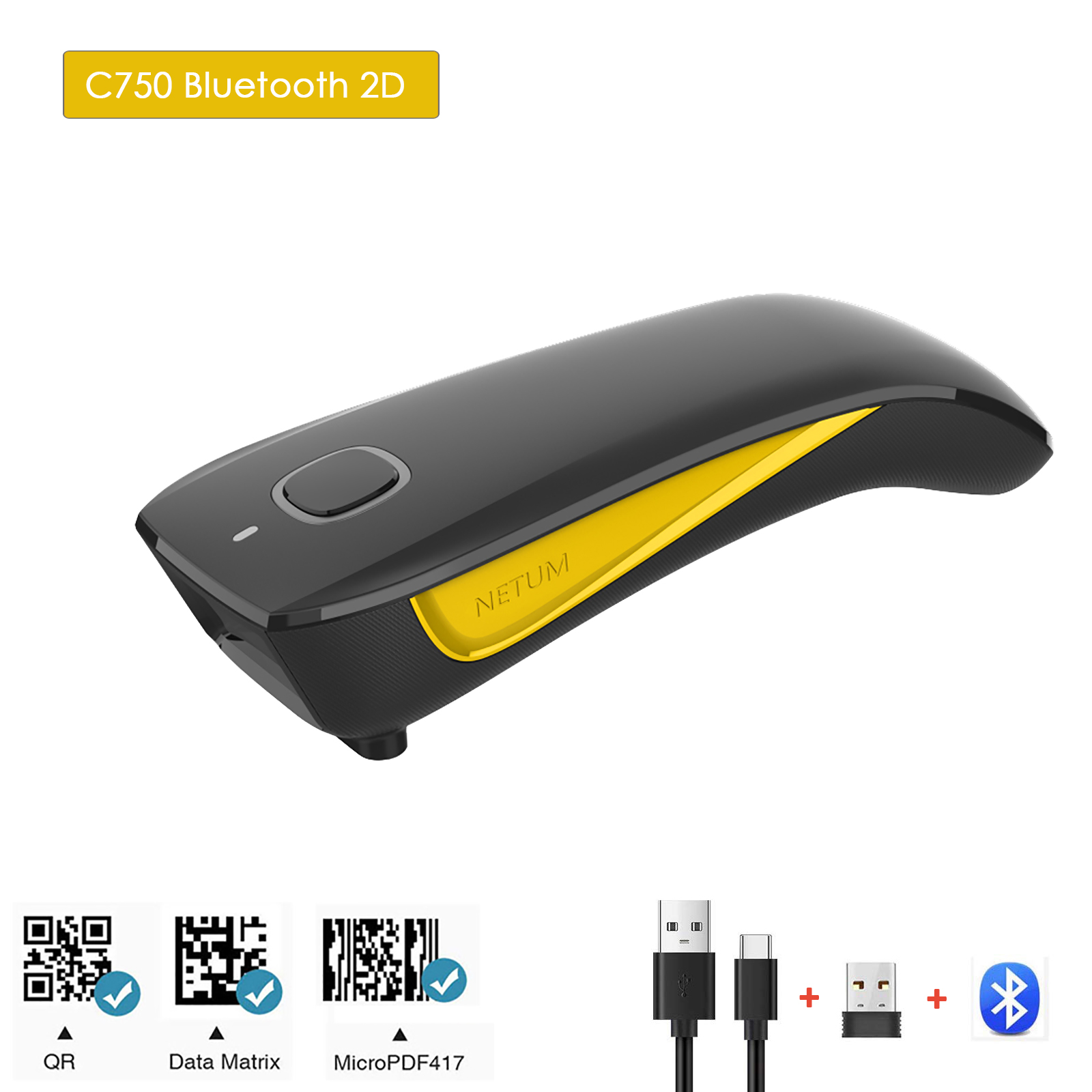 NETUM C750 Desktop Scanner Connections