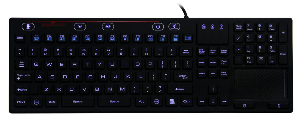 Inputel SK314 IP68 washable backlit silicon Keyboard